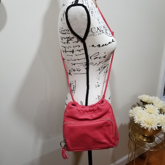 Sanctuary Handbags - SANCTUARY Leather Pink Crossbody Bag.